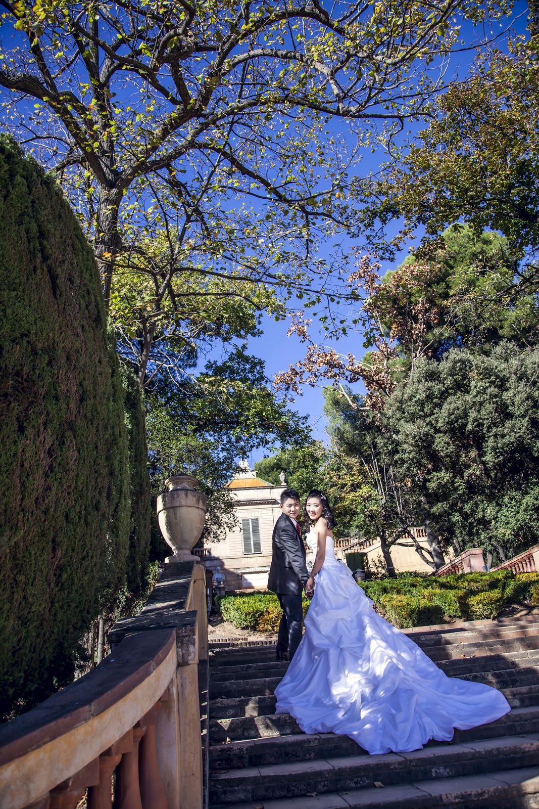 迷宫花园婚纱照 - 巴塞罗那
