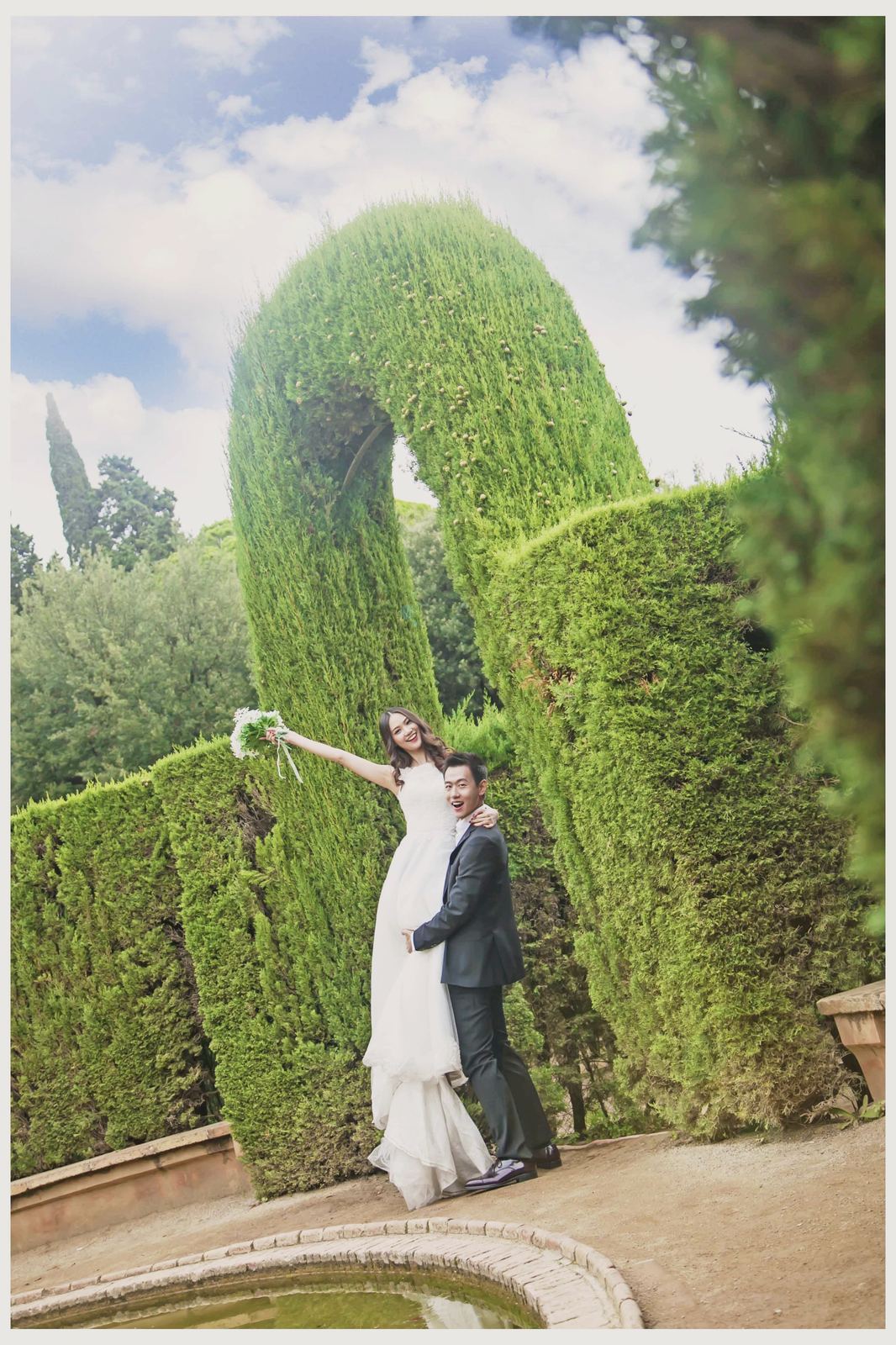 迷宫花园婚纱照 - 巴塞罗那