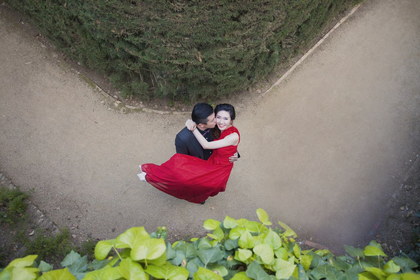 迷宫花园婚纱照 - 巴塞罗那