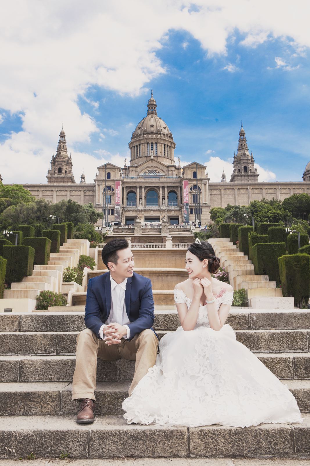 国家宫婚纱照 - 巴塞罗那