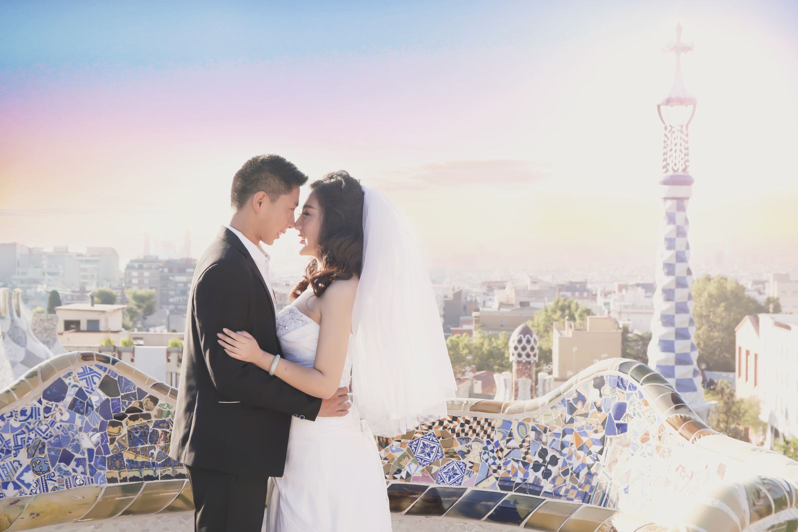 桂儿公园婚纱照 - 巴塞罗那