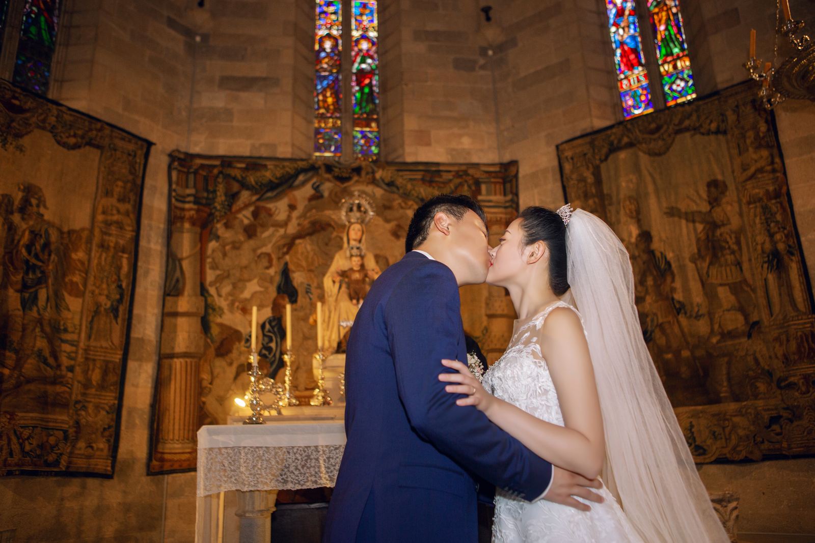 佩拉拉达城堡婚纱照 - 巴塞罗那