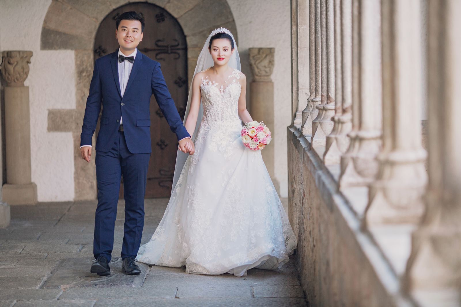 佩拉拉达城堡婚纱照 - 巴塞罗那
