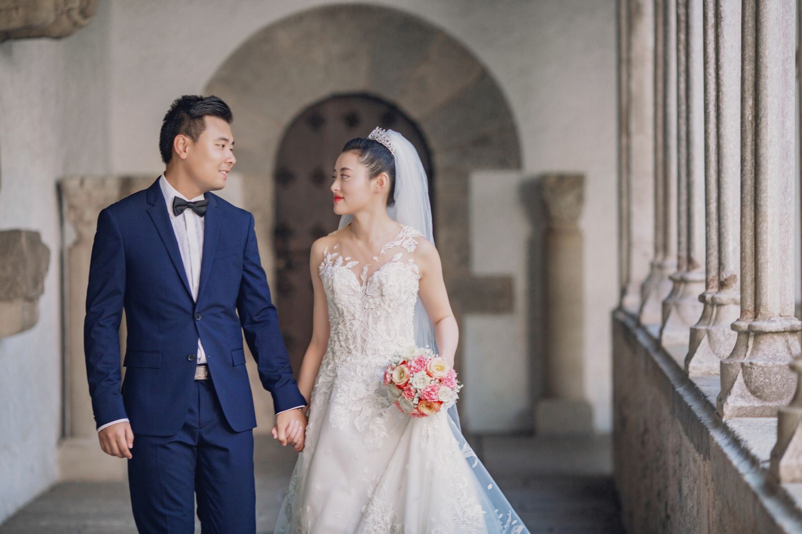 佩拉拉达城堡婚纱照 - 巴塞罗那