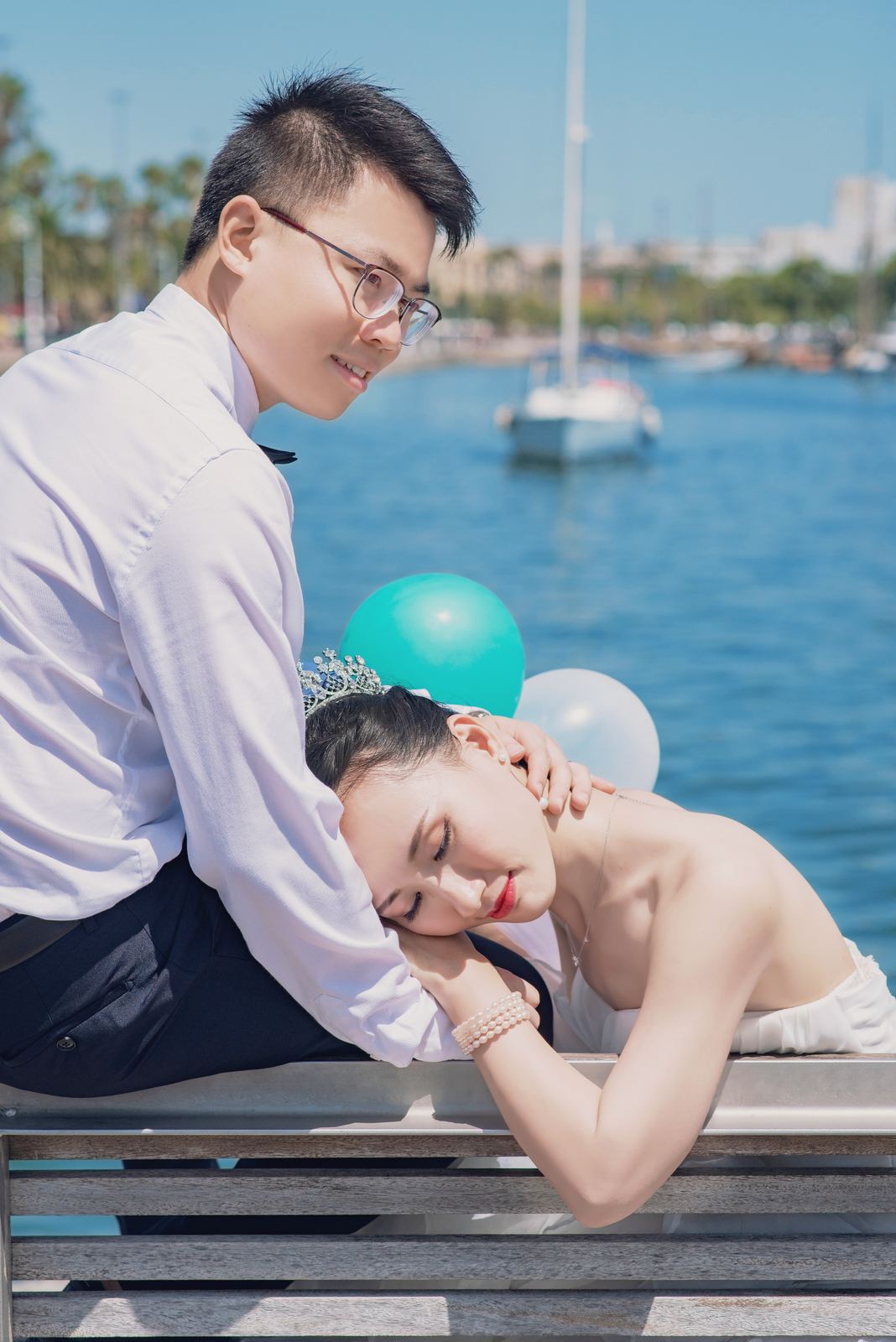 哥伦布港口婚纱照 - 巴塞罗那
